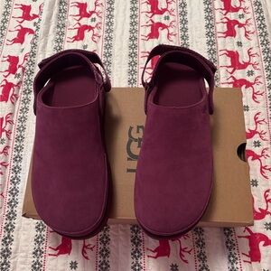 UGG Women's Purple Suede clogs